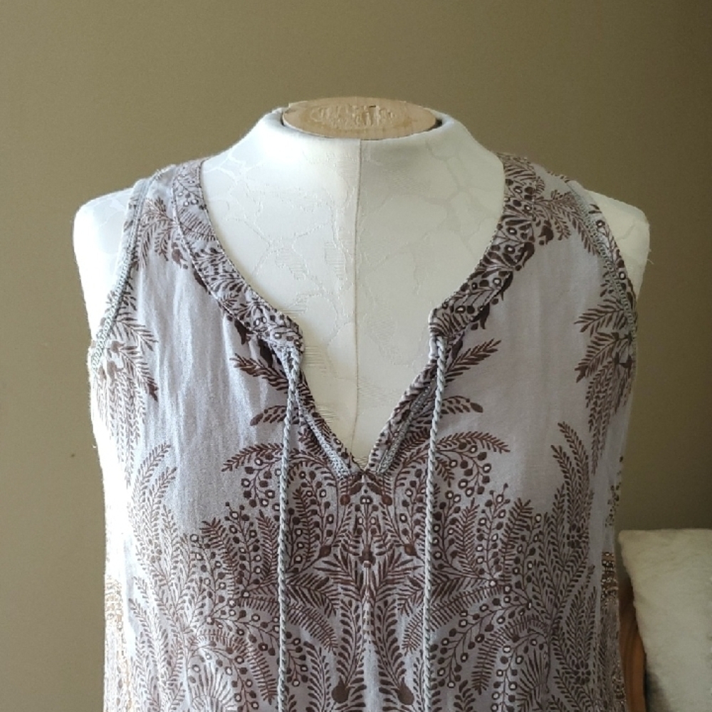 Sonoma Women's Sleeveless Tie-Front Top - Picture 2 of 6